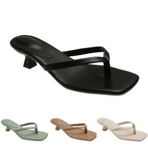 Sandals Fashion Heels Slippers Women High Shoes GAI Flip Flops Summer Flat Sneakers Triple White Black Green Brown Color5 8ee