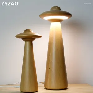 Lampy stołowe Dzieci Dzieci sypialnia łóżko Kreatywne biurko Nowoczesne stałe drewno domowe lampa lampa