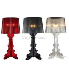 Lamps Italy Design Kartell Bourgie Table Lamps Acrylic E14 LED Desk Lights Art Decor Home Studio Living Room Bedroom Office Study Bar HK