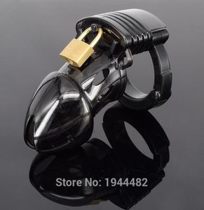 CB dispositivo masculino com gabinete de cinto de anel de pênis ajustável Bondage Toys Toys Dildo Lock For Men Sex Products Plastic Black3299240