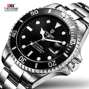2019 Drop Wysyłka TEVISE Top Man Men Mechanical Watch Automatyczna moda luksusowy zegar ze stali nierdzewnej Męski Zegar Relogio Masculino Ly191206 231Y