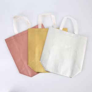 Personlig förpackningspåse brudfestgåvor rosa tygväskor paket för gåvor bröllop gynnar brudtärna anpassade enkel DIY -gåva