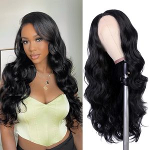 Wholesale Synthetic Wigs Lace Front With Baby Hair Transparent Swiss Synthetic Glueless Hd Lace Front Box Braided Wigs