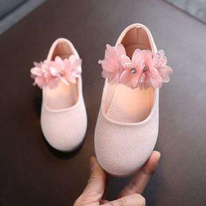 طفل صغير من الزهور الصغيرة من الجلد الفتيات الأميرة الأميرة والصغار الأطفال الكريستال ناعم أسفل الرقص أحذية