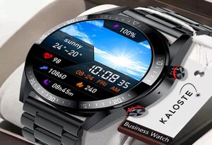 NY 454454 SCREE SMART WACK ALLTID Visa tiden Bluetooth Ring Lokal musik Smartwatch för Mens Android TWS EARPHONES8338733