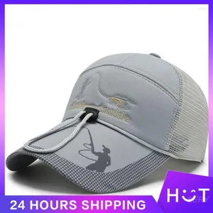 ベレー帽の釣り帽子UV保護レトロファッションヒップホップアウトドアスポーツ調整可能なソリッドカラーメンズキャップ