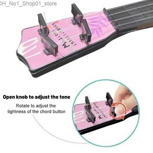 Guitar Mini Four Stringled Gitar Toy Educational Musical Instrument Toy Boys and Girls Toy Childrens Prezent Q0530