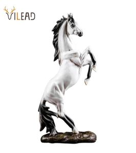 VILEAD Resin Horse Statue Morden Art Animal Figurines Office Home Decoration Accessories Horse Sculpture Year Gifts 2107271234438