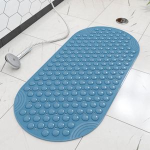 Badmattor Hemmatta Badrumsmatta som inte är halkig tvättbar matta toalettgolv PVC Anti-slip mjuk duschmassage