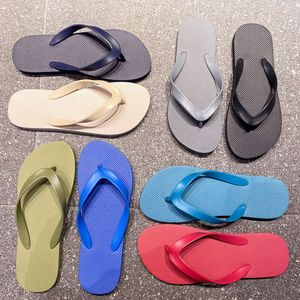 2024 Free shipping Men Flip-flops Eye-catching Casual style Fashion Pretty Comfortable Suitable Lightweight Outdoor Strolling Beach Triple Black Beige Grey Red