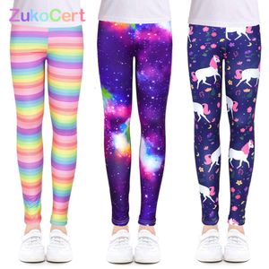 Legginsy do odzieży podróżnej na świeżym powietrzu Spodnie Student Student Casual Wear Dostosowywany stylowy druk komputerowy przez 4-13 lat L2405