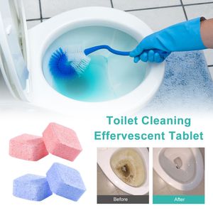 Toalett Bowl Cleaner Opervescescent Tablet Ta bort urinfläckar Smuts Eliminera luktsavskalning Rengöring Toalettrengöringsverktyg