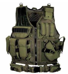 Nowa kamizelka taktyczna CS Black Army Paintball Ochronne trening na zewnątrz kamuflaż Molle Tactical Vest 3 Colours2264967
