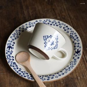 Cups Saucers Ceramic Coffee Mug Breakfast White Vintage Cup And Saucer Set Turkish Kubki Do Kawy I Herbaty