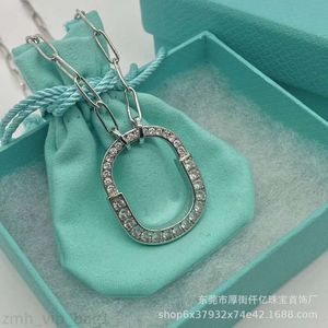 Designer smycken lyx tiffanynecklace designer halsband tiffanyjewelry bröllop hänge halsband gåva party hjärtformade diamantsmycken d4e