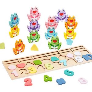 Math Counting Time Intelligence toys Montessori math games for children color matching shape recognition busy chessboard number WX5.29
