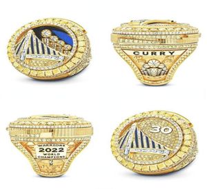 2022 2023 Golden State Warrioirs Basketball Super Bowl S ringar med trä Display Box Case Fan Souvenirs Gif59830661469024