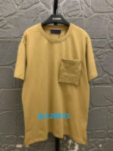 Дизайн нового продукта Учитель мужская футболка Pure Cotton Men's Men's Pocket Courl Country Right Relave Solid Color Женская рельефная рукава для футболки для рубашки Polo Shirt Shirt S-L 5695