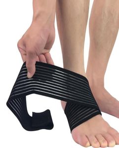 Ankelstöd 1 PC Sports Wrap Bandage Strain Elastic Brace Guard Protector Running Compression Straps Gym Foot Wraps 20218243982