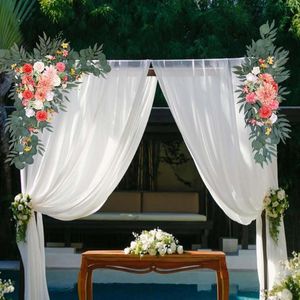 Decorative Flowers 2Pcs Wedding Arch Floral Arrangement Centerpiece Wreath Decor For Event Party Table Decorations