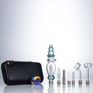 Headshop214 NC040 Glass Bong Spill-Proof Smoking Pipes Bag Set 510チタンセラミッククォーツバンガーネイルダバーツールケースOD