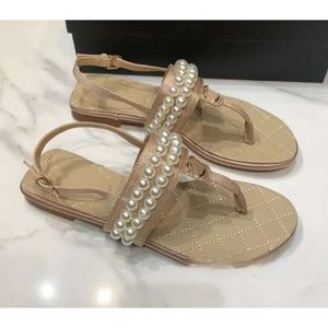 Chanells Sandal Designer Sandal French Brand Shoes Women's Clip Toe Flat Sandals Summer T Tie Up Women's Shoes Beach Luxury Slippers Women's Shoes Chanells Shoe 435