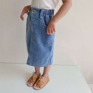2022 Summer Girls Long Casual Jeans Skirt L2405