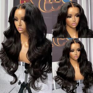 Peruvian Hair HD 13X4 Transparent Body Wave Lace Frontal Wig Lace Front Simulation Human Hair Wig Ready To Wear Go Glueless Wig 250 Den Wihc