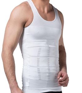 Menss Slimming Body Shaper Shapewear ABS Abdomen Compression Shirt för att dölja Gynecomastia Moobs Workout Tank Tops undertröjor8392781