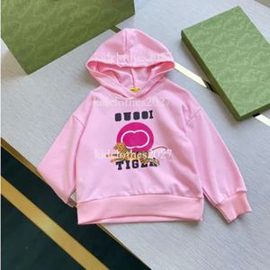 2023 Erkek Kız Tasarımcı Hoodies Moda Sokak Giyim Çocuk Sweatshirt Tiger Çiçek Alfabesi Baskılı Çocuklar Gevşek Kırüş Kış Kumları Kazak Giysiler AAA