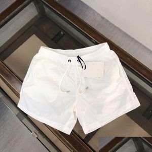 Mens Shorts Designer Men Women Luxury Sweatpants Fashion Beach Pants Letter Fallow Trousers Summertime Athletic Rapid Drying Asia Drop Otxke