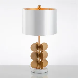 Table Lamps SAROK Decorative Lamp Marble Modern Art Design Bedroom Desk Light For Home Foyer Living Room Office Study