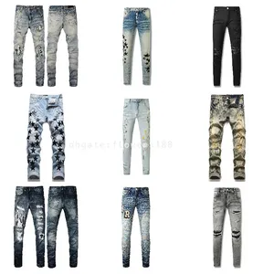 Мужские джинсы дизайнерские джинсы Mens Jeans Fashion Cool Style Denim Prant Проблемы