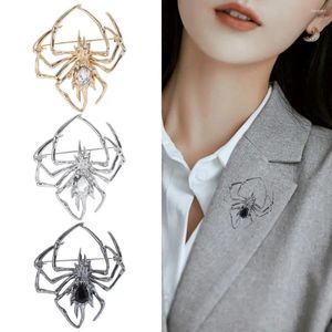 Broches aranha brilhante broche masculino traje de animal personalizado gola de gola de colarinho inseto para jóias de roupas