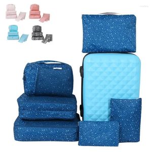 Storage Bags 6pcs/lot Waterproof Breathable Travel Bag Set Large Capacity Clothes Suitcase Finishing Organizer Pouch