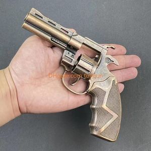 1：2.05メタルリボルバーバンガーおもちゃ銃モデルノイズメーカールックリアルコレクションは偽の銃を撃つことができません