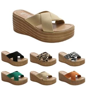 Sandals Fashion High Heels Women Slippers Shoes GAI Summer Platform Sneakers Triple White Black Brown G 73c