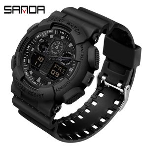 SANDA 2021 Digital Watch Men's Sport Watches for Men Waterproof Clock Outdoor Wristwatch Male Relogio Digital Masculino X0524 2030