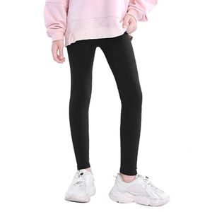 Spring Autumn Girls Long Children High midja Elastic Sport Leggings Slim Yoga Pants for Child Kids 2-12Y L2405