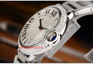 AAA Crratre Designer Inlaid Diamond Высококачественные автоматические модные модные часы Womens Watch Series серия Blue Balloon с Diamond 36 -й кварцевой часов