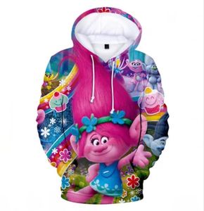 MEN039S Шап -банды Menwomen Menwomen Trolls 2 Boy Fashion Perice Sport Kids Cartoon Hip Hop Tops8535337