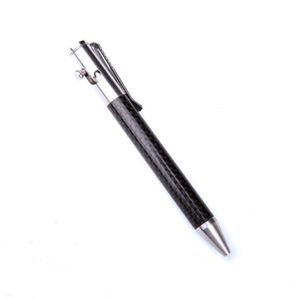 Действие с болком углеродного волокна Tactical Pen SelfDefense Pocket Punceler Shlacker Outdoor Survival EDC3212395