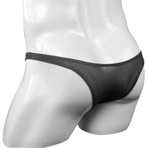 Underbyxor män is silkes transparenta underkläder trosor shorts påse utbuktning underkläder underbyxor botten byxor bikini låg midja mens t-back q240529