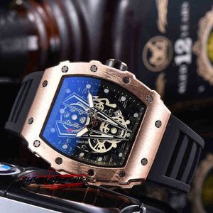 RM Business Watch Richa Fashion Hollow Out Luxury Automatic Metal Handsome Wine Barrel Milles Men Mens Mechanics