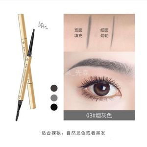 Makeup Double Eyebrow Pencil Högkvalitativ vattentät naturlig långvarig flerfärgad ögonbryn Tattoo Pen 401