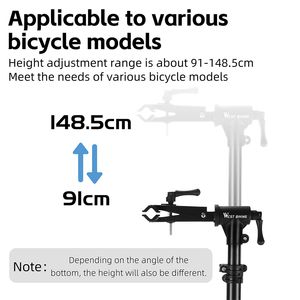 West Cykling Multipurpose Bike Repair Stand Lagring Foldbar cykel Display Stand Professionell cykelunderhållsvägg/golvställ