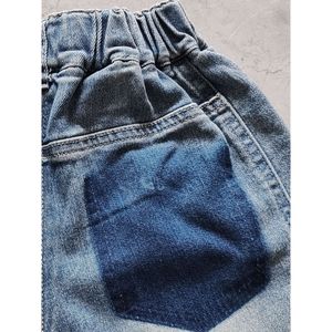 5094 soft denim summer boys shorts kids jeans