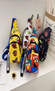 귀여운 디자이너 럭셔리 숄더 가방 아이 가슴 가방 메신저 핸드백 크로스 바디 가방 어린이 배낭 세서미 스트리트 개인화 CH7105491