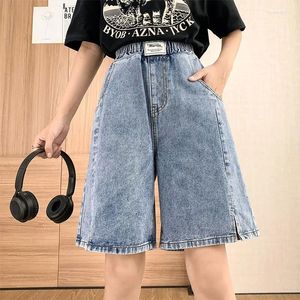 Jeans pantaloncini da donna Donne ad alta vita Studenti estivi Summer Ulzzang Streetwear Leisure Retro Sliose Bottom Casual Pants Q387