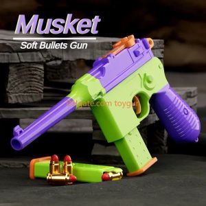 Musket Toy Gun Manual Mize Bullets Pistol Shell Hepted Launger
